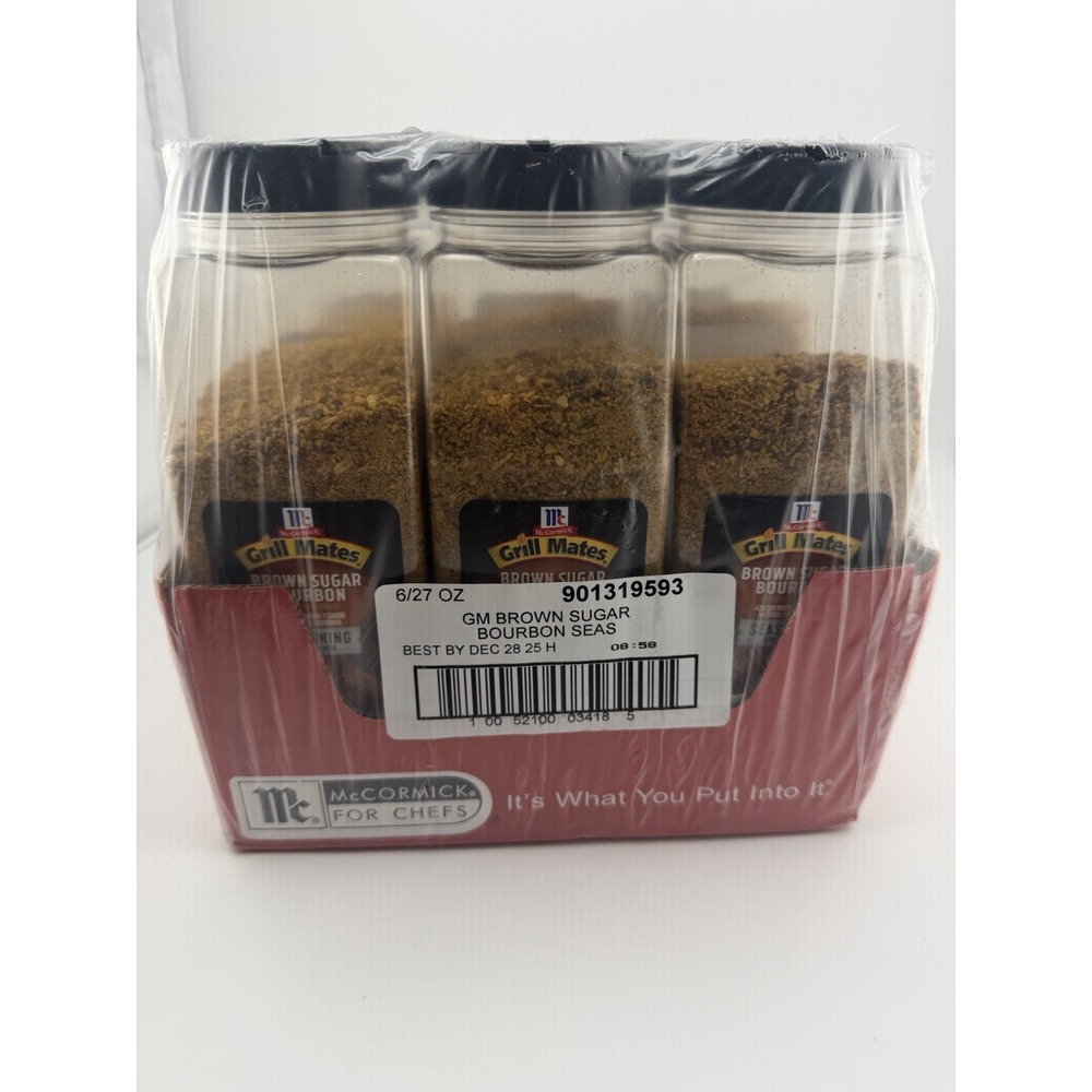McCormick Grill Mates Brown Sugar Bourbon Seasoning 6/27 oz Bottles 162 oz Total